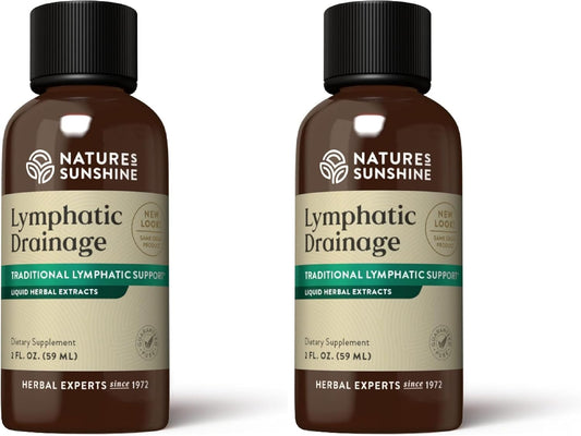 Nature's Sunshine Lymphatic Drainage, 2 Fl. Oz | Lymphatic Drainage Supplement Promotes The Efficient Drainage of The Lymphatic System to Promote Overall Health (Pack of 2)